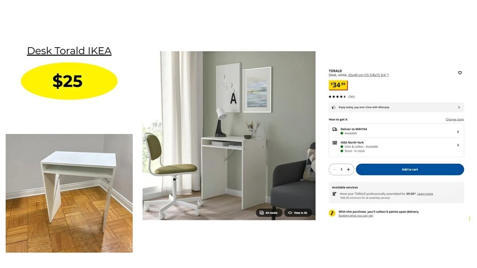 Desk Torald IKEA