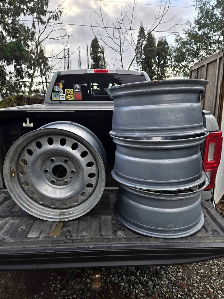 18x8 // 5x5.5 Steel Rims/Wheels (76mm/3" bore)