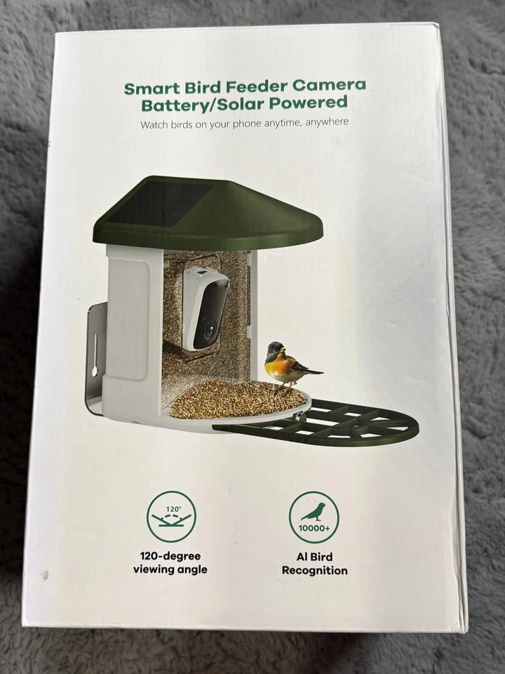 Smart Bird Feeder Camera – AI Recognition & Solar Powered