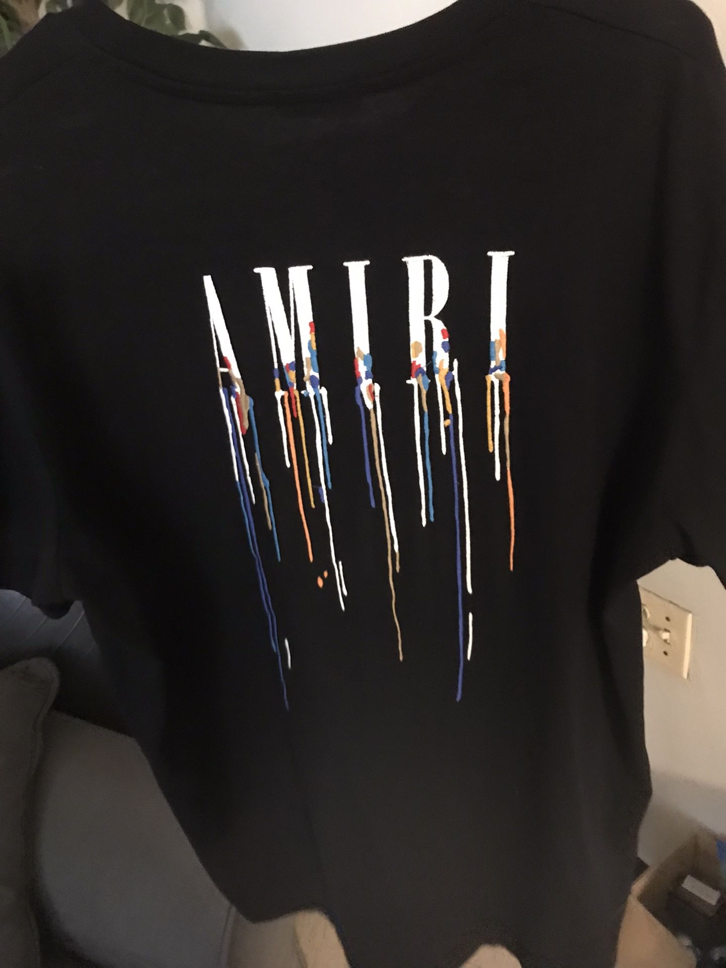 Amiri Drip Paint Logo Shirt - photo 3