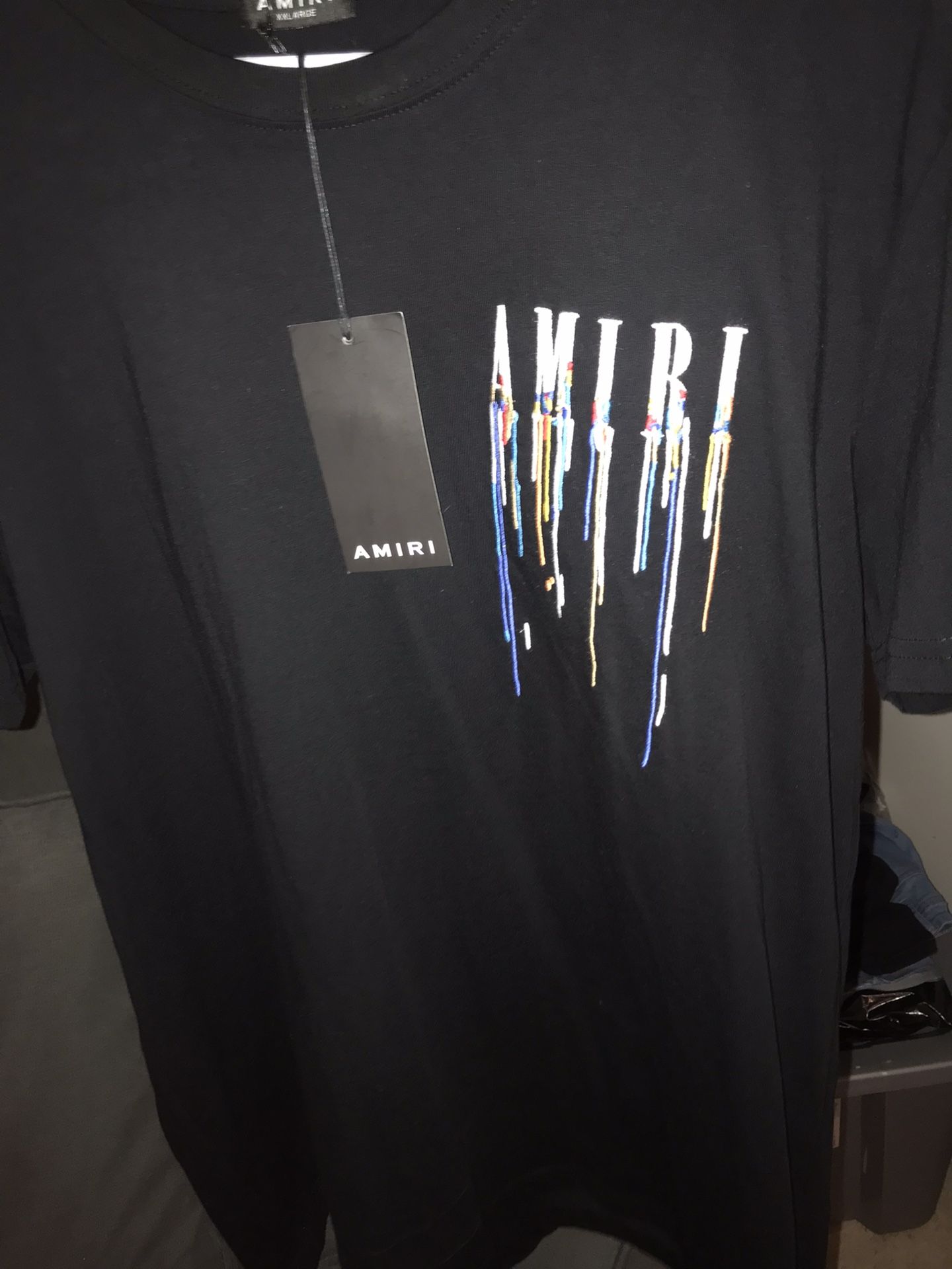 Amiri Drip Paint Logo Shirt - photo 4