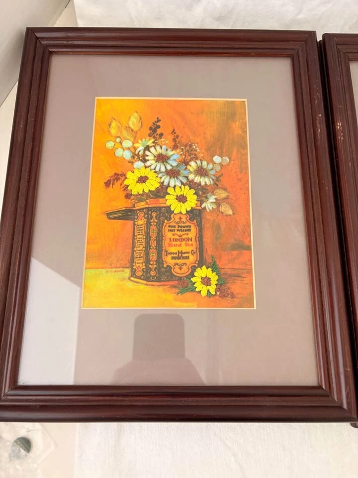 70’s Farmhouse Embroidered Orange Stitching Wall Art Set - photo 3