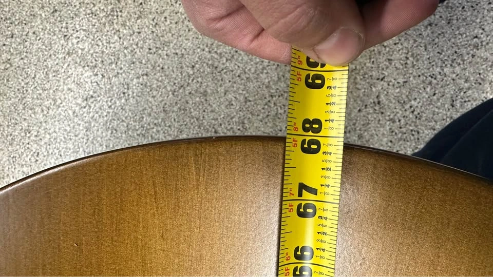 Mid Century Modern Oval Dining Table 68” - photo 5