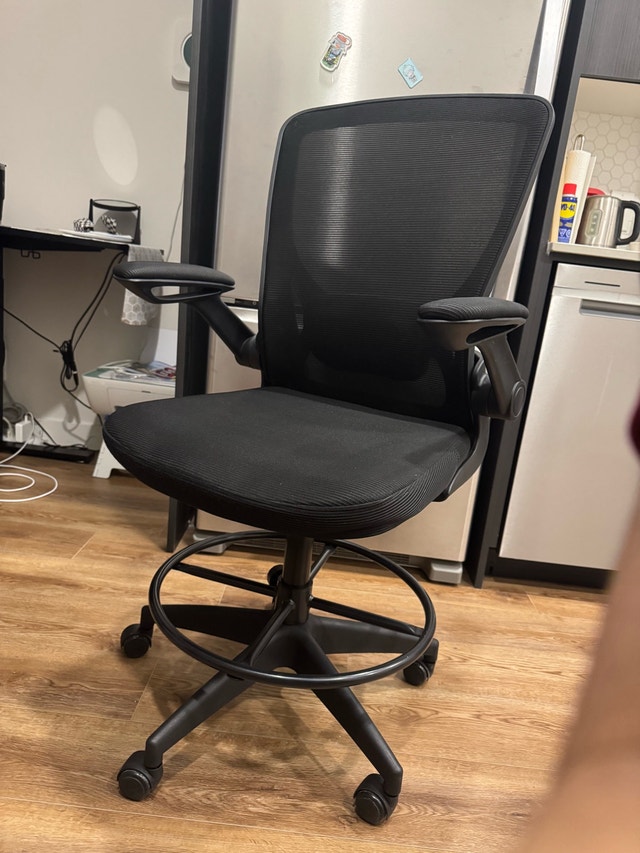Negotiable- Modern L-Shaped Standing Desk + Chair - photo 4