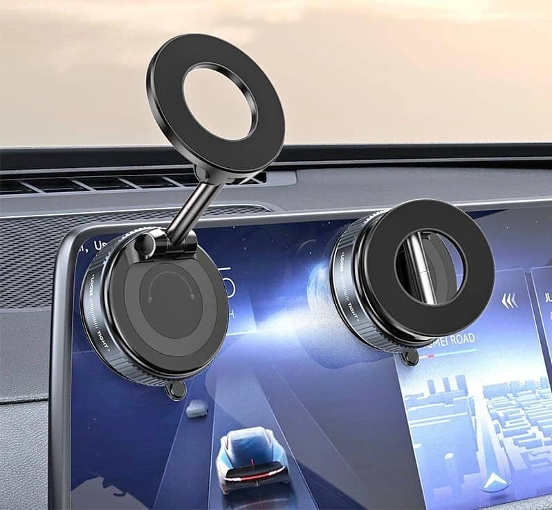 Magnetic 360° Car Phone Mount, Strong, Sleek & Hands-Free