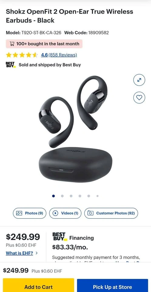 New Shokz open fit 2 earbuds - photo 5