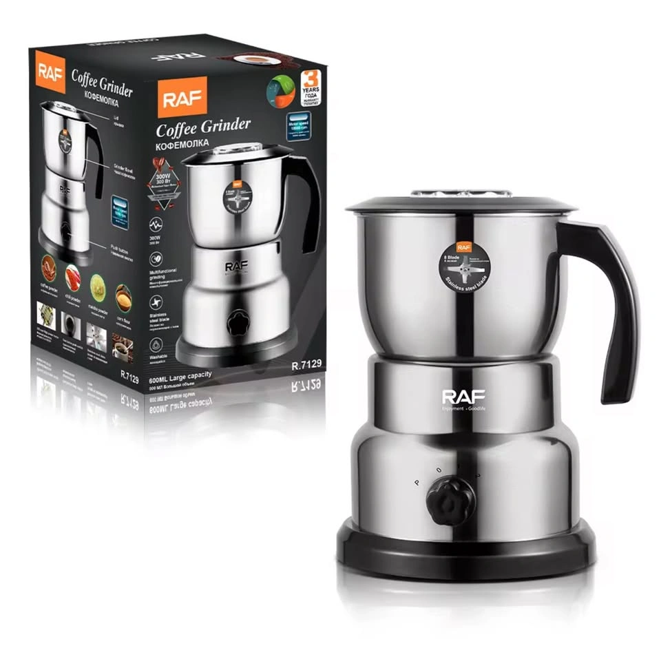 Coffee Bean Grinder, 300W Stainless Steel Blade - photo 2