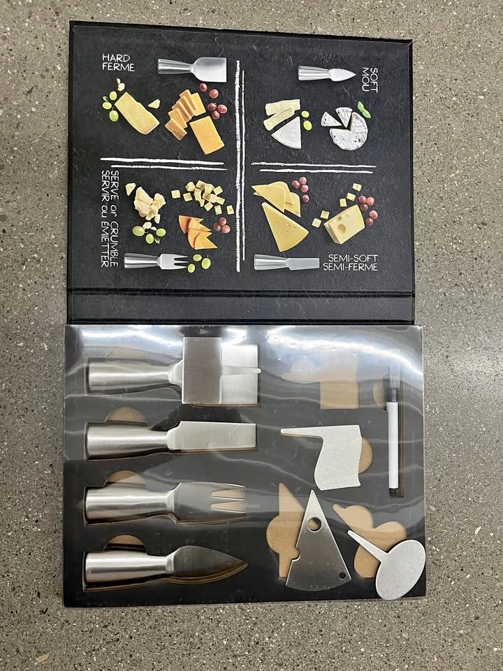 Brand New Cheese Knife & Marker Set – Stainless Steel