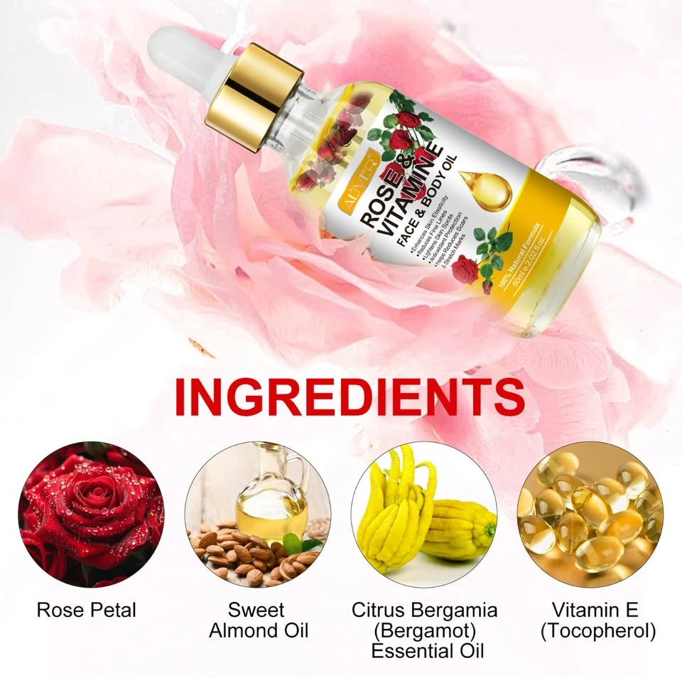 Rose & Vitamin E Face & Body Oil - 3 for $10 - photo 3