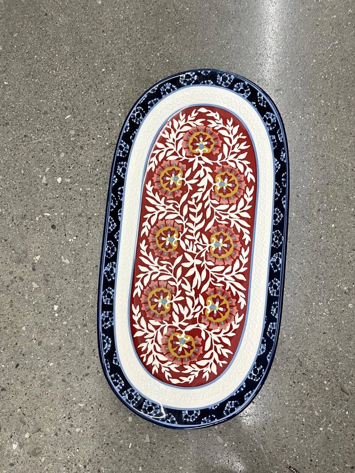Patterned Decorative Serving Platter – Stylish Accent Piece