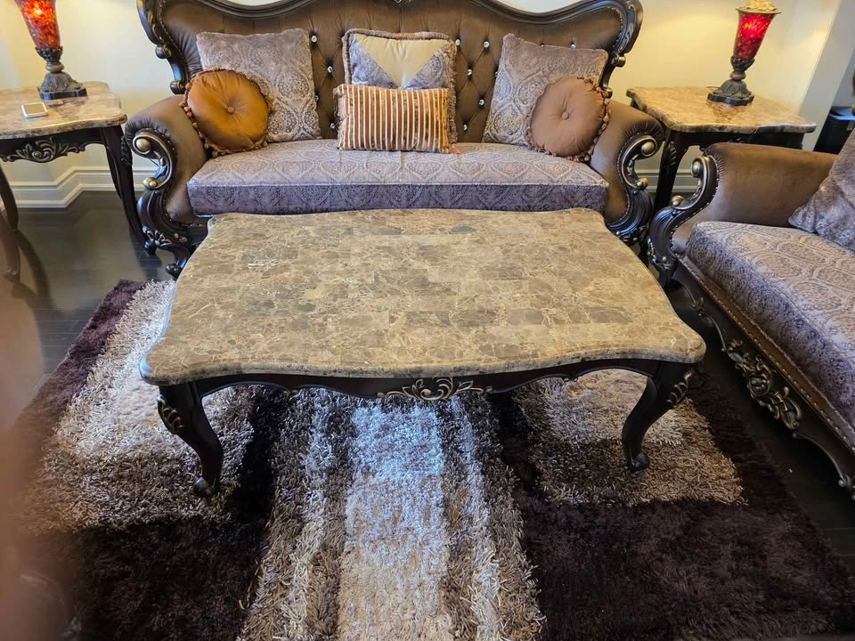 Luxury 3-Piece Sofa Set + 3 Marble Tables – Must See! - photo 4