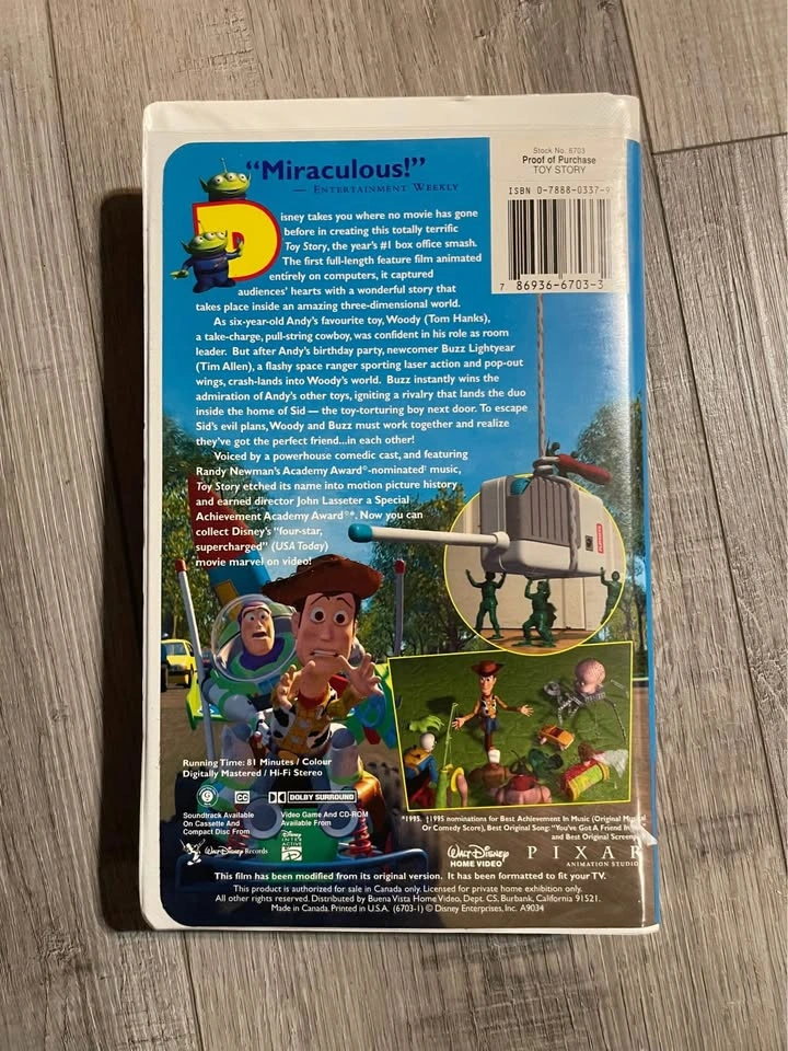 Toy Story VHS - photo 2