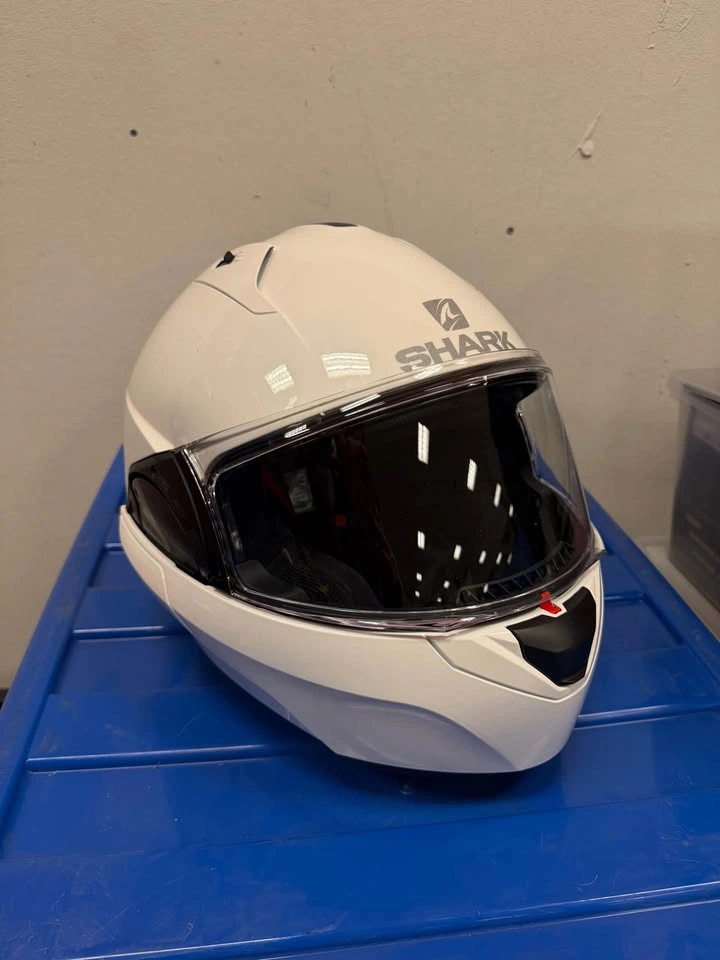 Shark EVO-ES Modular Motorcycle Helmet White Size Medium - photo 2