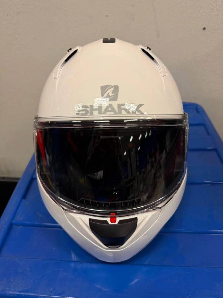 Shark EVO-ES Modular Motorcycle Helmet White Size Medium - photo 3