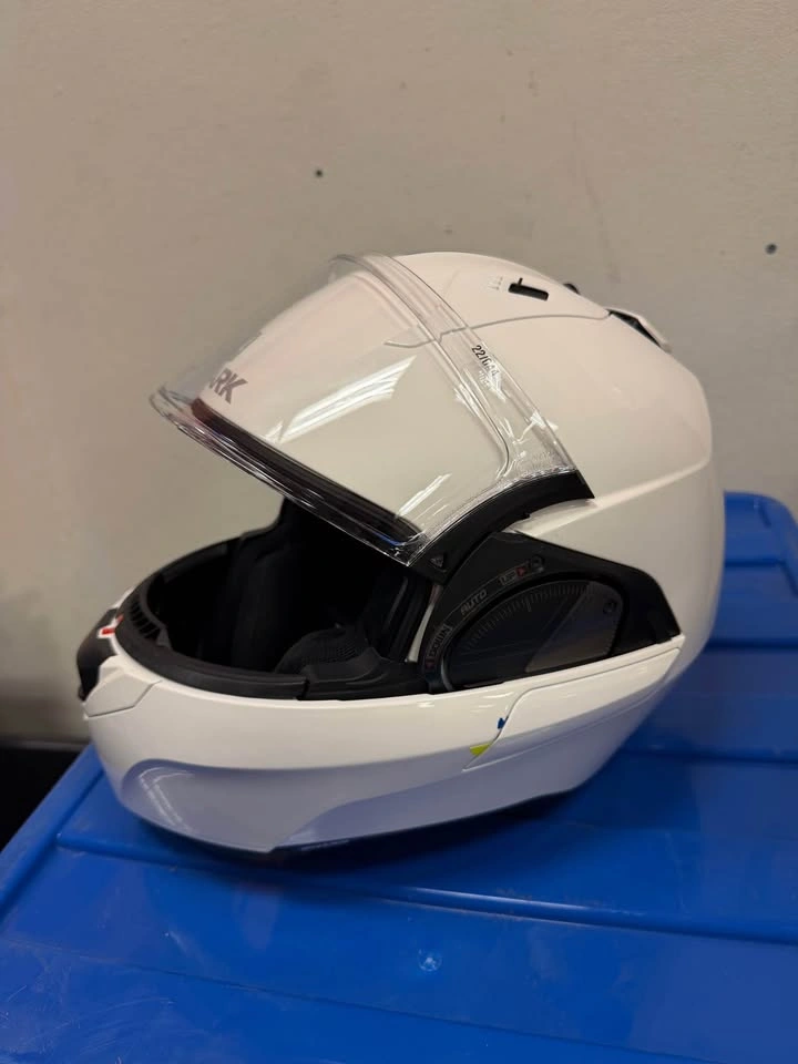 Shark EVO-ES Modular Motorcycle Helmet White Size Medium - photo 4