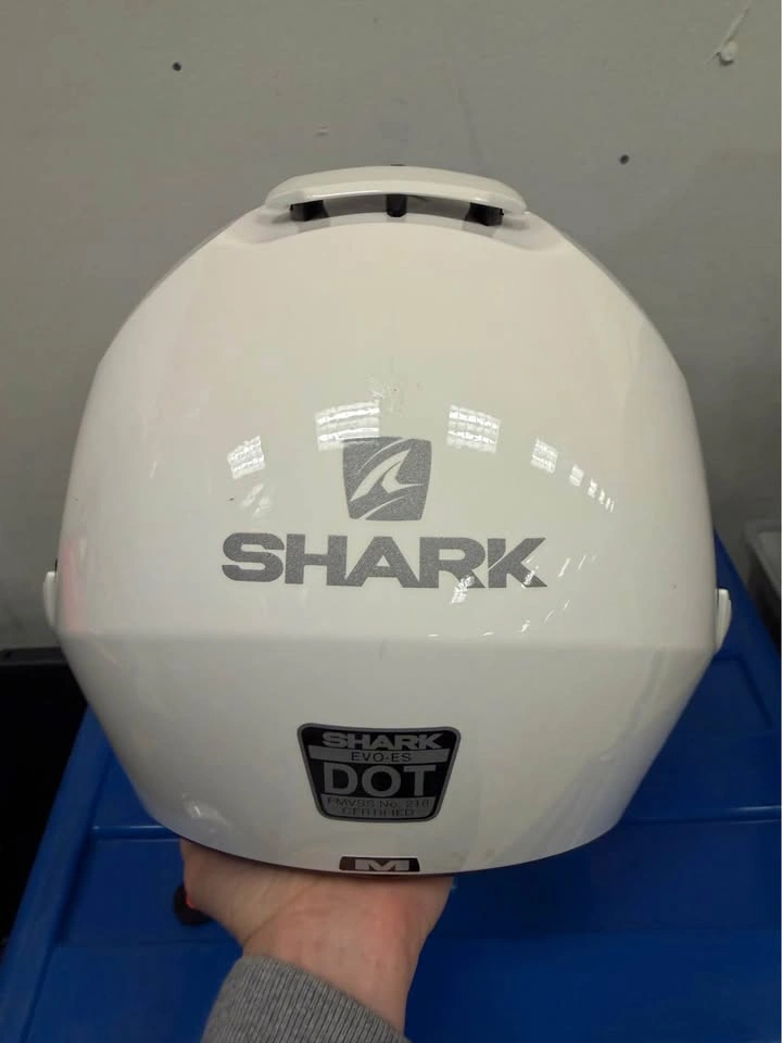 Shark EVO-ES Modular Motorcycle Helmet White Size Medium - photo 5