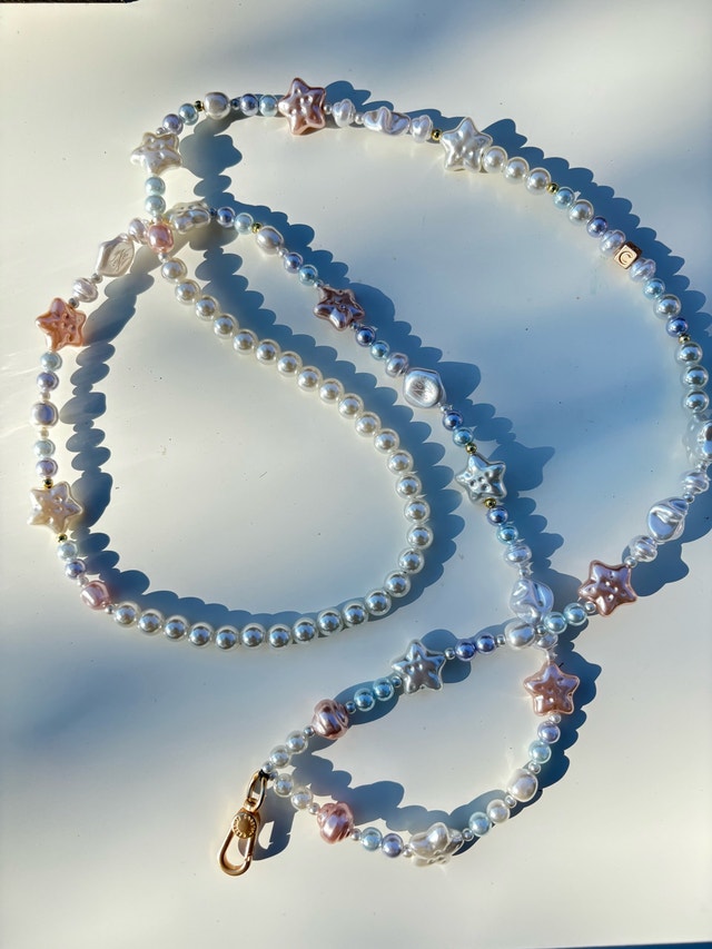 BRAND NEW Casetify Pearl & Star Phone Lanyard / Strap