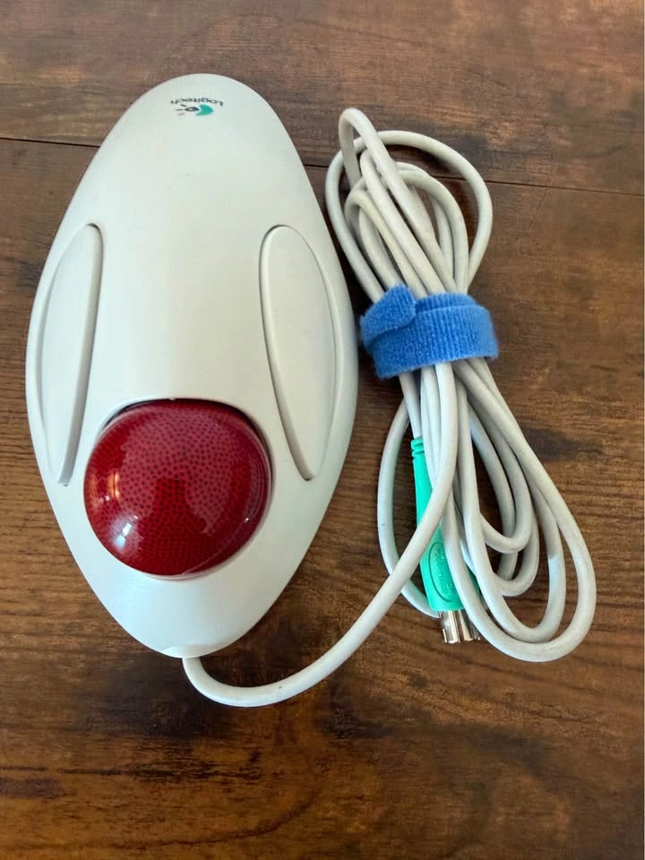 Logitech Marble Mouse T-CM14 Vintage Trackball PS/2 Tested Worki - photo 3