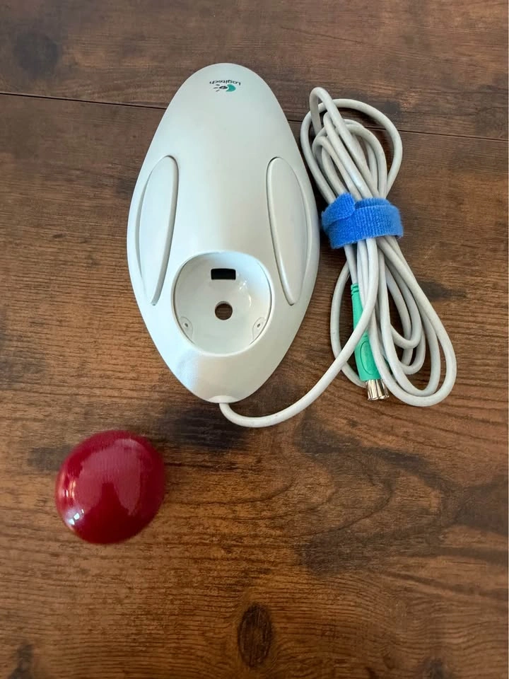 Logitech Marble Mouse T-CM14 Vintage Trackball PS/2 Tested Worki - photo 4