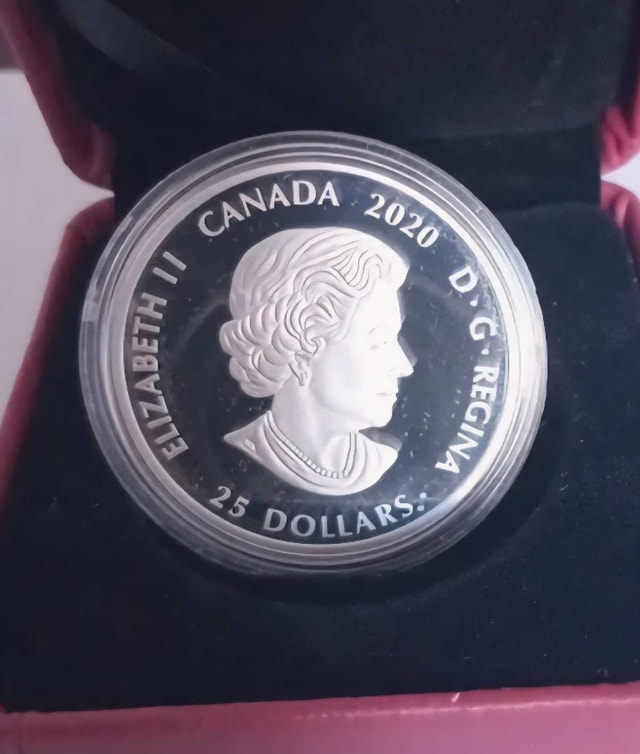 Raptors 25th Anniversary $25 Silver Coin! - photo 2