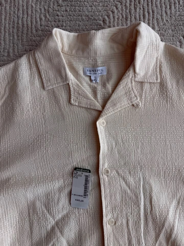 Sunspel Collar Shirt NWT Made in Portugal 100% Cotton - S & M - photo 2