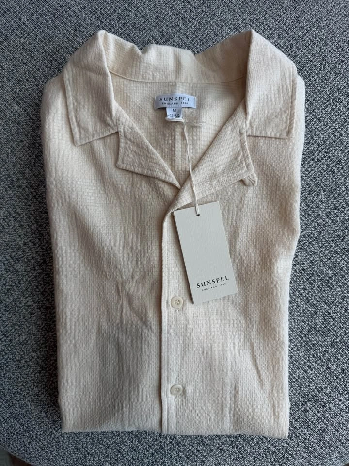 Sunspel Collar Shirt NWT Made in Portugal 100% Cotton - S & M - photo 5