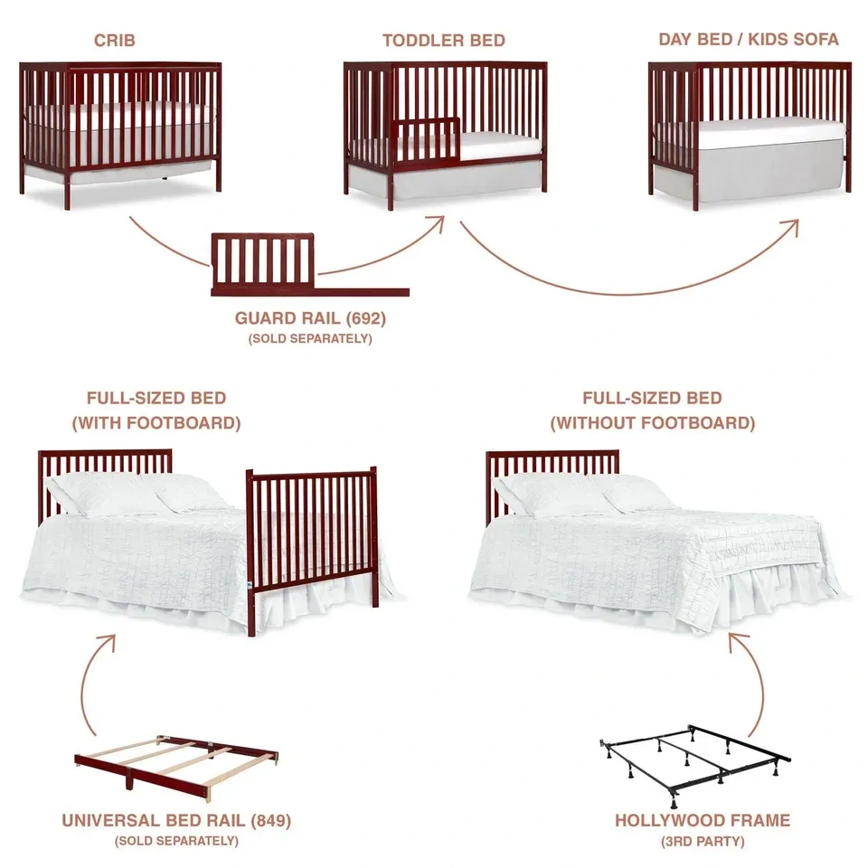 Dream On Me Synergy 5-in-1 Convertible Crib - photo 4