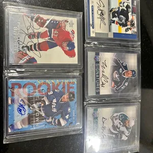 Assorted Autographed NHL Cards With Rookie