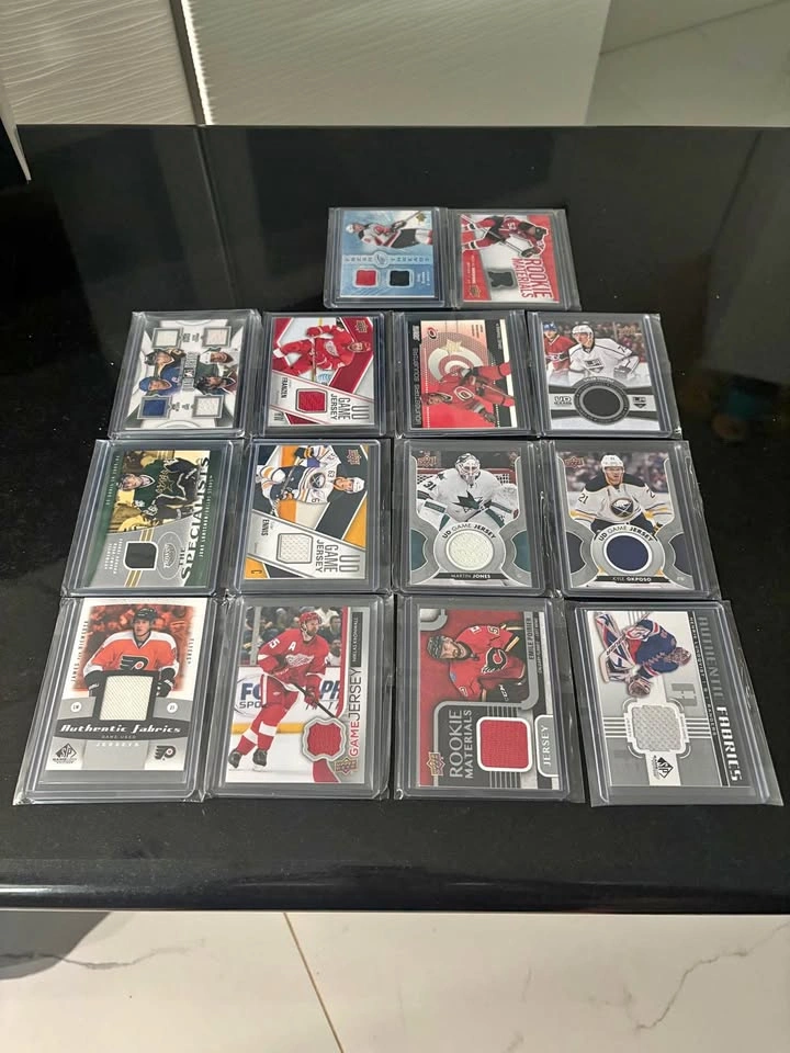 Assorted Hockey Jersey Cards 2007-2018