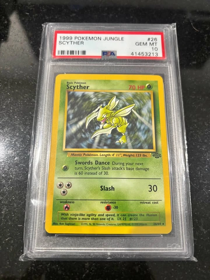 PSA 10 Scyther Jungle Non-Holo
