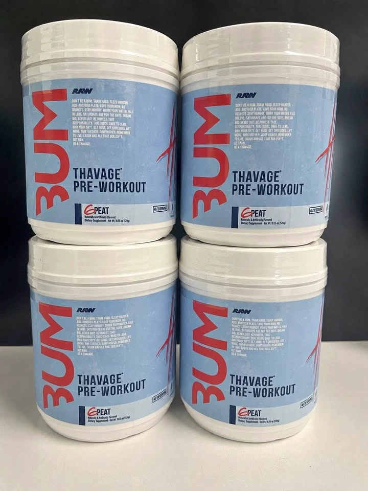 RAW 3BUM THAVAGE Pre-Workout 6 Peat (526g)