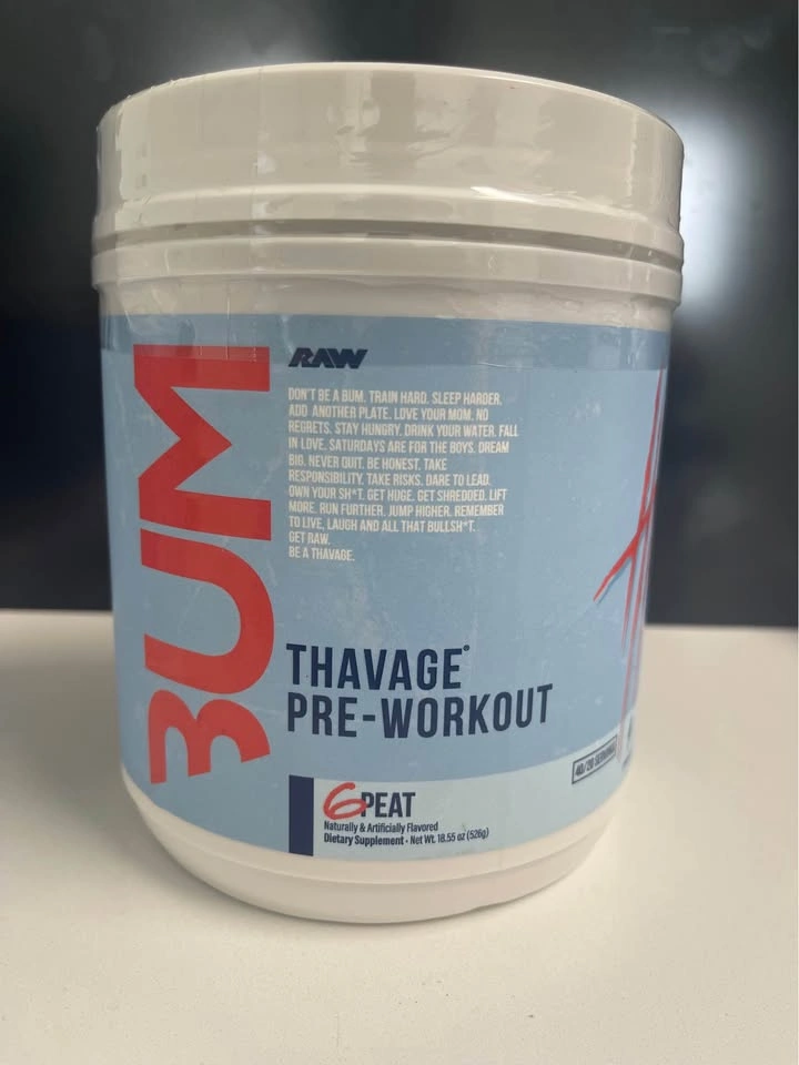 RAW 3BUM THAVAGE Pre-Workout 6 Peat (526g) - photo 2