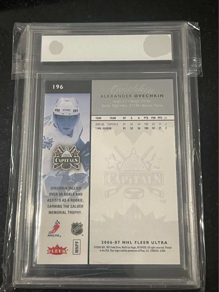 2006-07 Fleer Ultra Alexander Ovechkin GCG 10 - photo 2