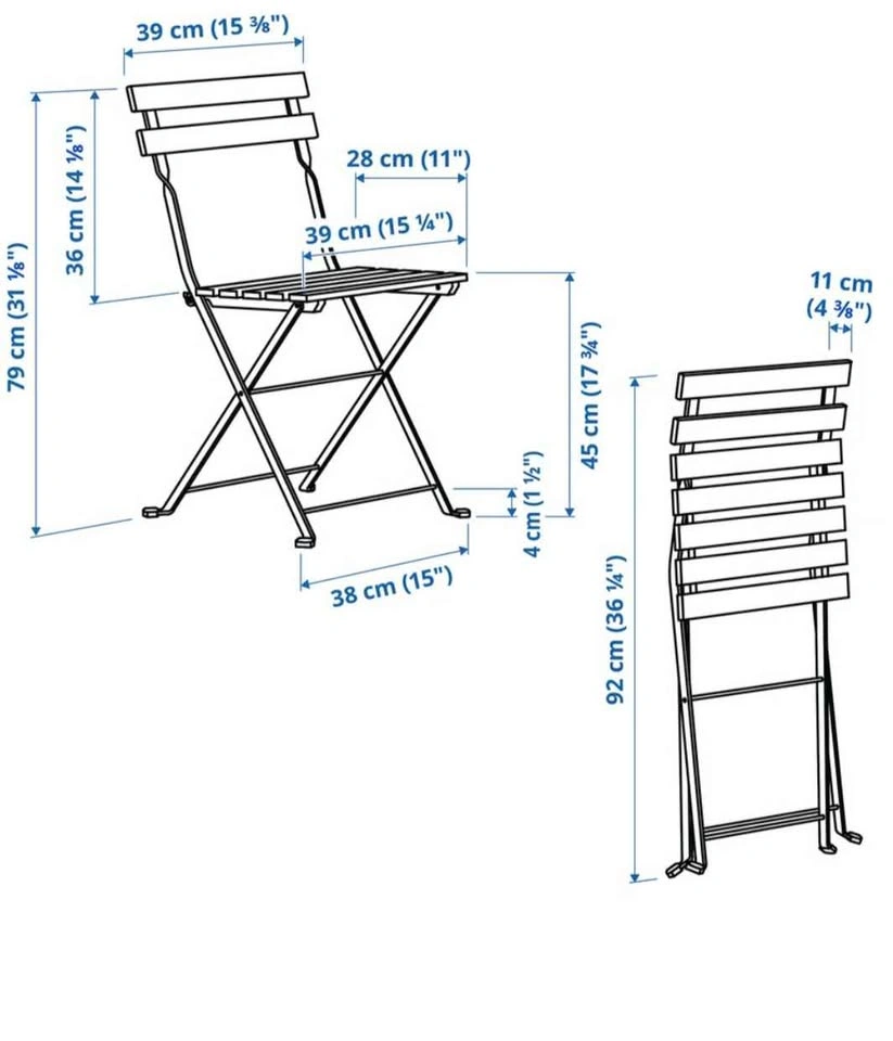Outdoor / Foldable Chairs (Set of 2) - photo 2