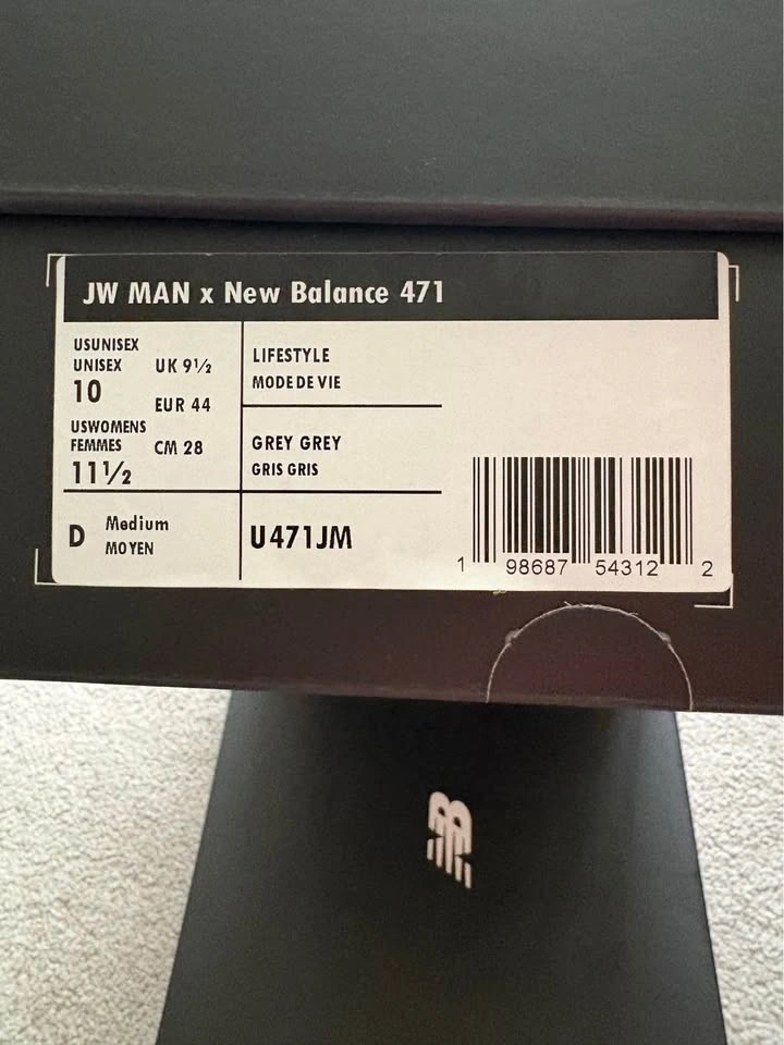 New Balance Junya Watanabe Man 471 Grey Sneakers US 9 - photo 3
