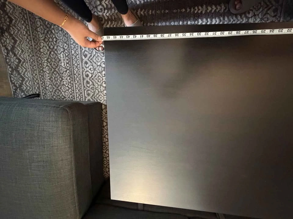 Dark Brown Coffee Table with Storage Shelf - photo 4