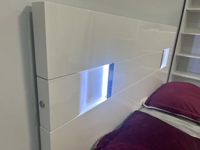 Modern LED Storage Bed with Nightstand - photo 5