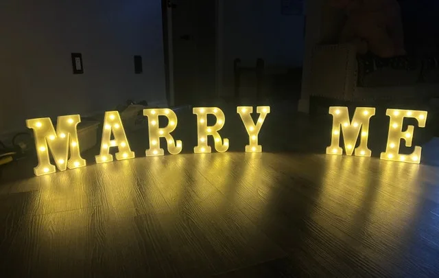 Marry Me LED Letter Lights