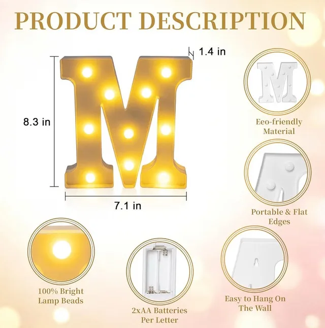Marry Me LED Letter Lights - photo 2