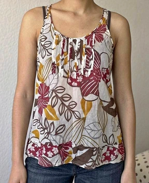 Women's Floral Tank Top - Small