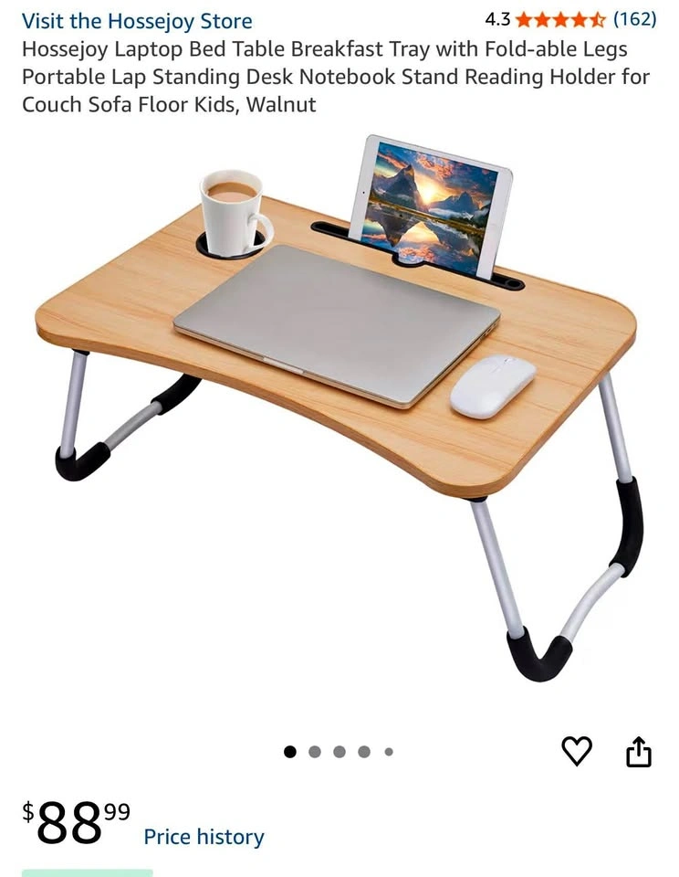 Hossejoy Foldable Laptop Bed Tray / Breakfast Table
