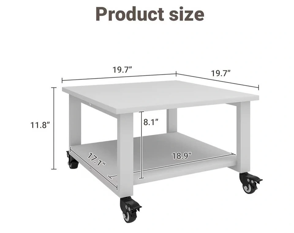 Side table / Under desk cart / printer stand - with wheels - photo 2