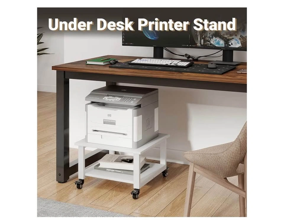 Side table / Under desk cart / printer stand - with wheels - photo 3