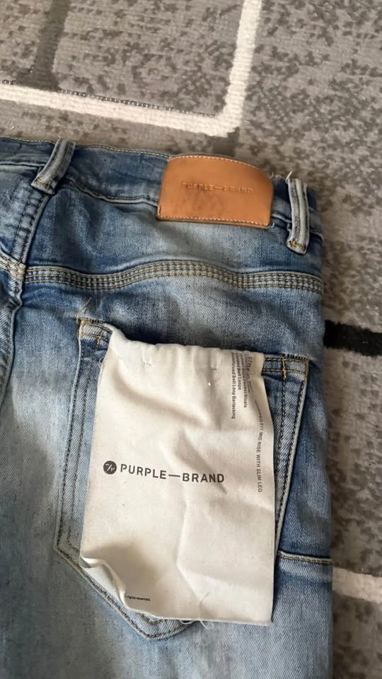 Blue purple jeans - photo 3