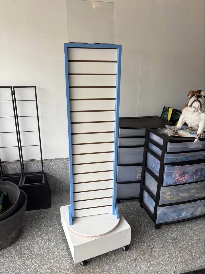 Slot Wall Display: with Sign Holder and Hooks - photo 2