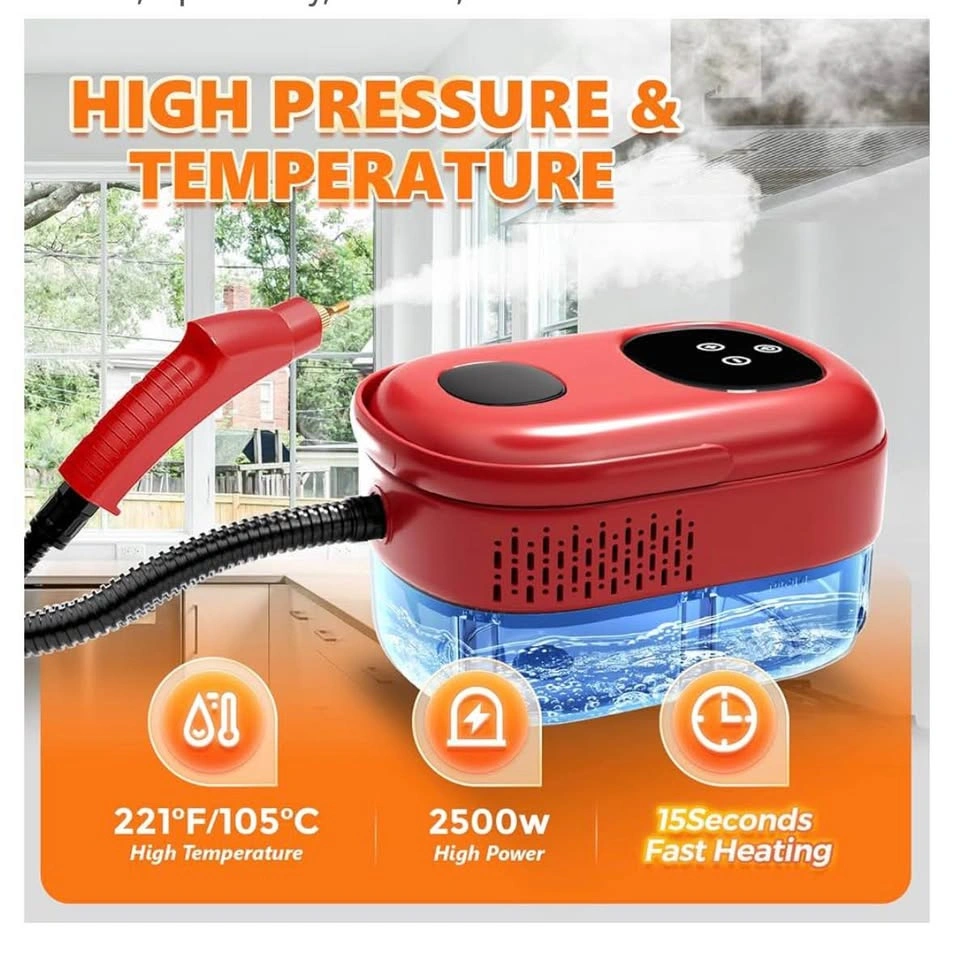 Handheld Steam Cleaner - 2500W High Pressure Portable Steamer - photo 2