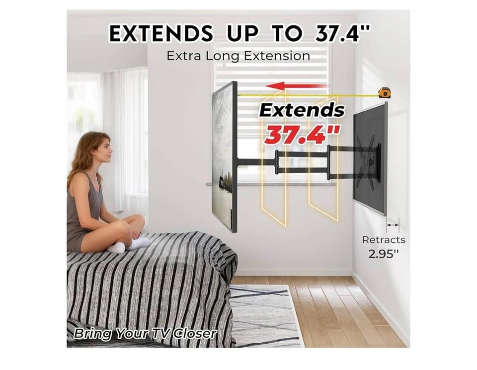 BONTEC Full Motion TV Wall Mount (26-65 Inch Flat/Curved) - photo 3