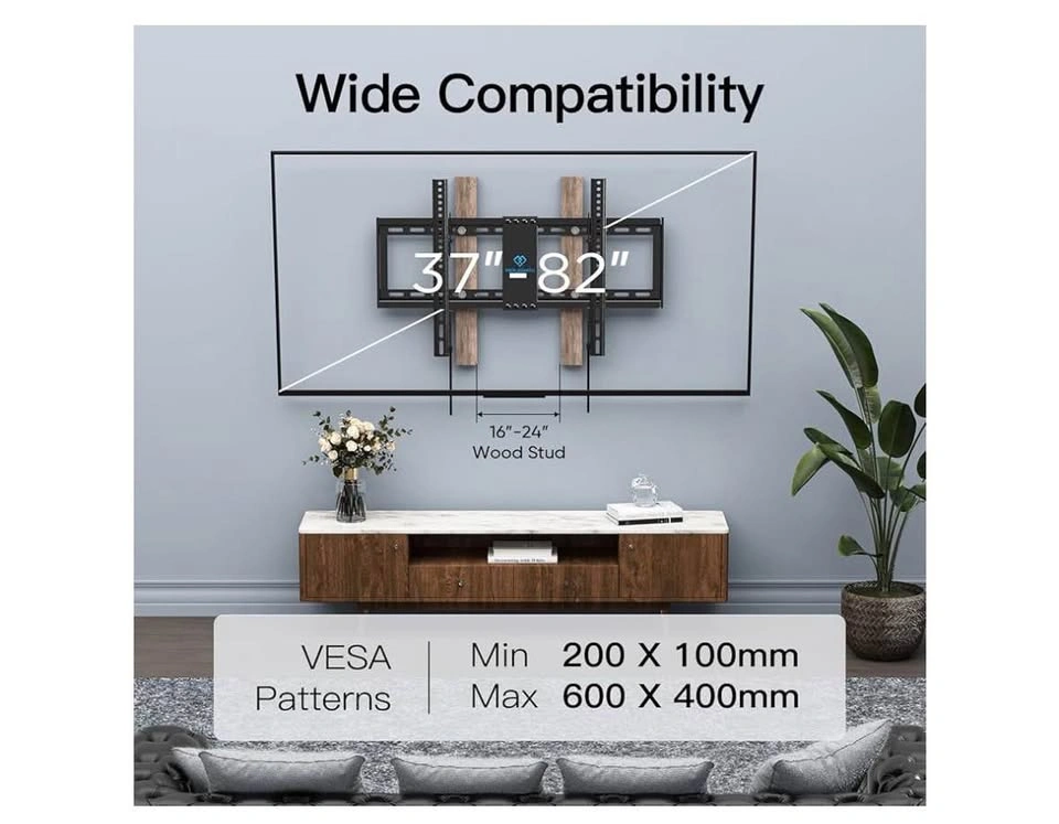 PERLESMITH Tilting TV Wall Mount Bracket (37-82 Inch) - photo 2