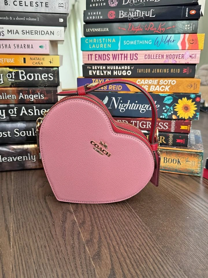 Coach Colour block Heart Purse