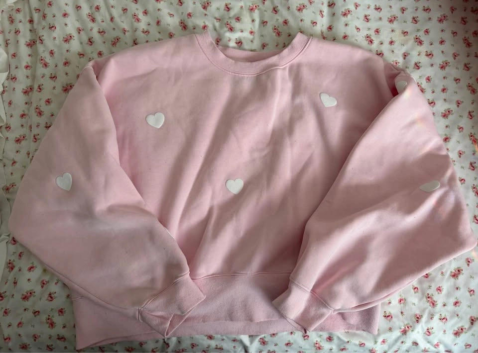 Brunette the label “all over heart” oversized sweater L/XL - photo 2